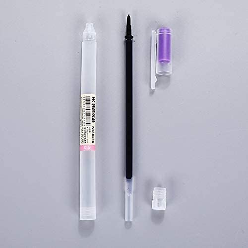 Japanese Style Gel Ink Pen 0.5mm Colorful Fine Ballpoint Maker Pen for Office School Stationery Supply,Pack of 12, Assorted Colors