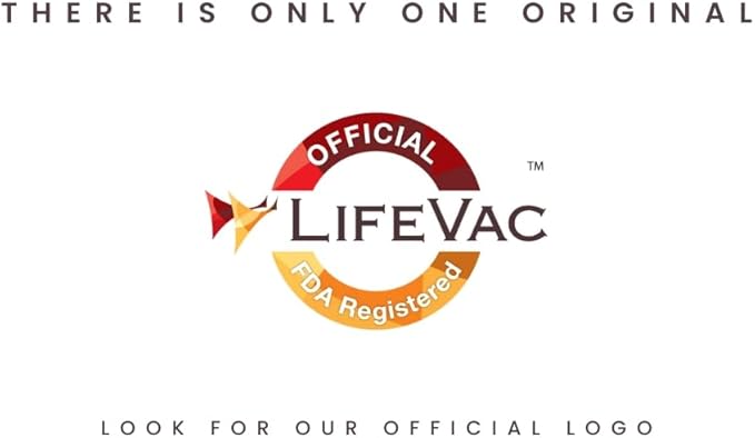 LifeVac Pink Travel Kit - Portable Suction Rescue Device, First Aid Kit for Kids and Adults, Portable Airway Suction Device for Children and Adults