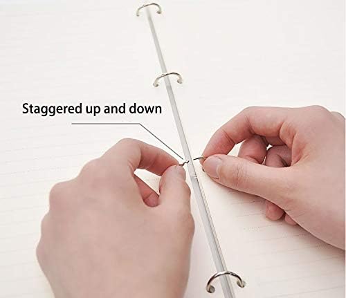Loose Leaf Binder Rings 1-Inch(100 Pack) Office Metal Book Rings, Nickel Plated Steel Key Rings for School,Sliver