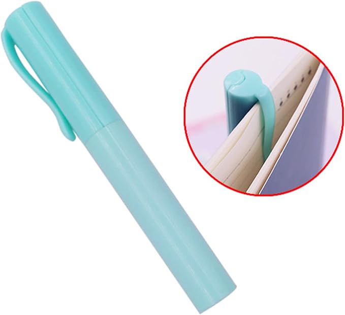 Pen Style Scissors with Cover Foldable Scissors Student Scissors Small Craft Scissors Embroidery Scissors for School, 1.4*2*11.4cm, Green