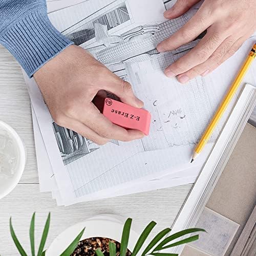 Pink Erasers, Erasers for Kids, Rubber Eraser, 12 Count, Erasers Bulk for School Supplies, Art, and Office Use