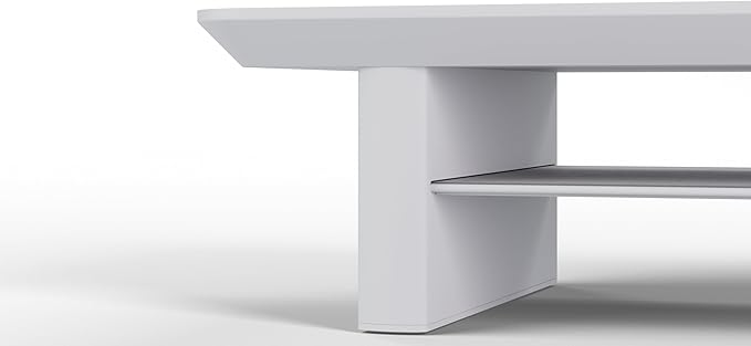 desk monitor stand (All White, Large)
