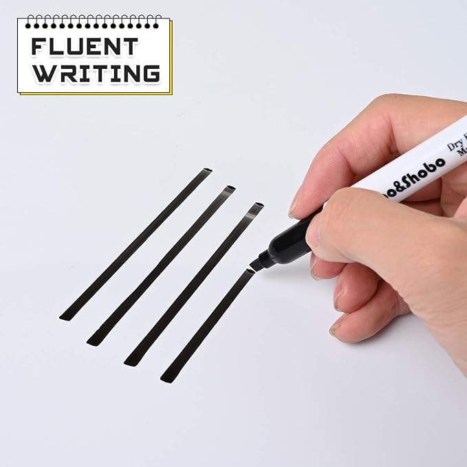Dabo&Shobo Dry Erase Markers, (80 Count, Black,Chisel Tip)-White Board Markers/Pens ,Very Suitable for Writing on The School、 Office 、Home Dry Erase whiteboard Mirror Glass…