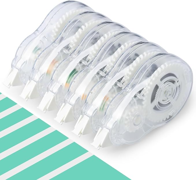 M&G 6 Pack Correction Tape Set, Total 72M/236FT Correction Tape Clear Writing with No Drying Time for Office School Supplies Student 1/5 Inch X 39.37 Ft/Pack