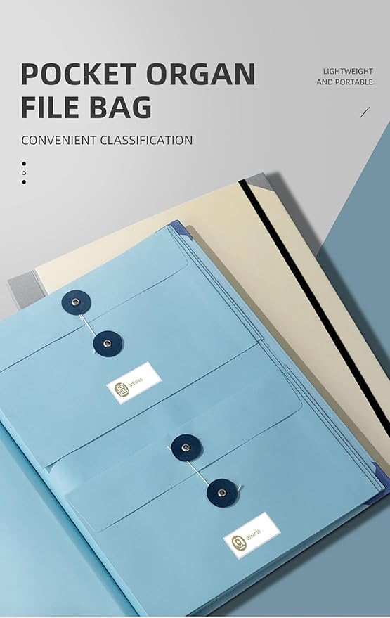in Case I Go Missing Binder,Document Organizer with Pockets File Home School Office Supplies in Case I Go Missing Binder, Cute Folder for Record Key Personal Information, Estate Planning (Blue)