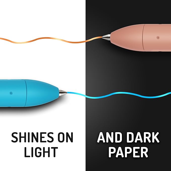 Paper Mate InkJoy Gel Pens, Metallic Pens, Retractable, Medium Point, (0.8mm) Assorted Colors, 6 Count
