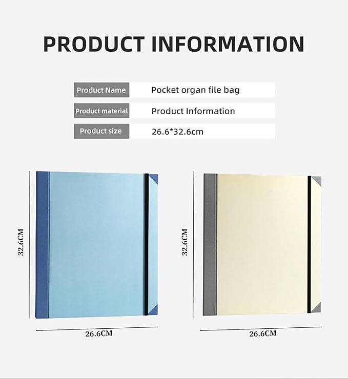 in Case I Go Missing Binder,Document Organizer with Pockets File Home School Office Supplies in Case I Go Missing Binder, Cute Folder for Record Key Personal Information, Estate Planning (Blue)