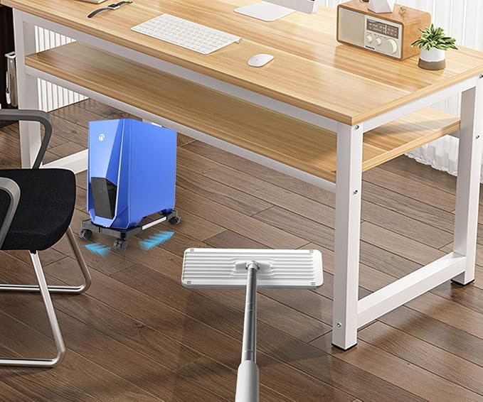 YOSE Computer Tower Stand, Adjustable Mobile CPU Stand with Rolling Caster Wheels, Premium PC Tower Stand Holder for Floor Carpet Gaming PC Case(Upgraded Version)