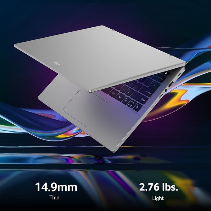Acer Swift Go Intel Evo Thin & Light Premium Laptop 14" 1920x1200 100% sRGB Touch Screen Display Intel Core i7-1355U Intel Iris Xe 16GB LPDDR5 512GB Gen 4 SSD SFG14-71T-72QV