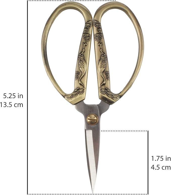 JubileeYarn Crane Motif Small Embroidery Craft Scissors - Assortment - 3 Scissors