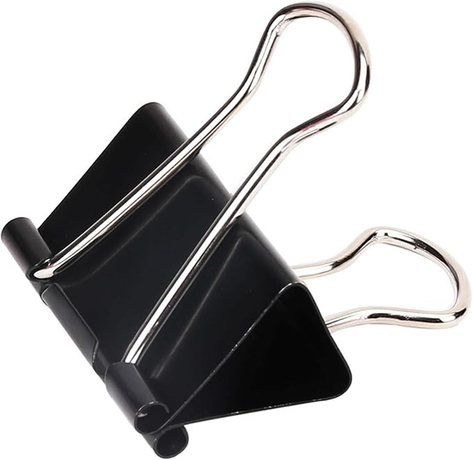 Binder Clips, Medium Binder Clips,144 Pcs1 Inch,Black Metal Medium Paper Clips for Office, Home, School