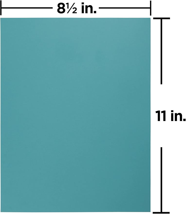 JAM PAPER Colored 24lb Paper - 90 gsm - 8.5 x 11 - Blue Recycled - 100 Sheets/Pack
