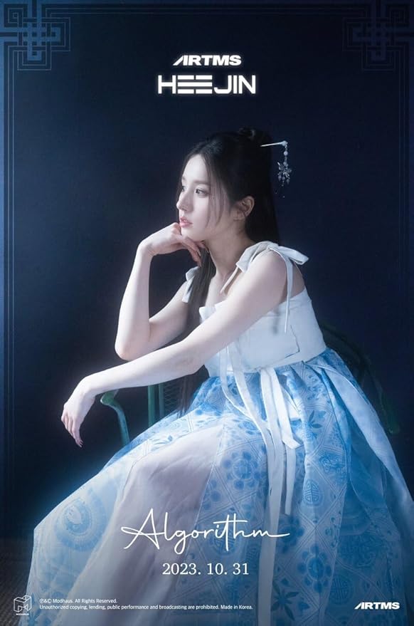 HEEJIN K 1st Mini Album CD+Booklet+Special Class objekt+Sticker+Folded Poster on Pack+Clear photocard+Photo Stand+Tracking Sealed (B Version)