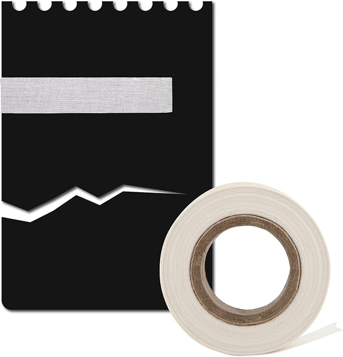 Lineco Self-Adhesive Linen Hinging Tape, 1.25 Inch x 35 Feet, Neutral pH Acrylic Adhesive, Acid-Free, Hinging Artwork, White