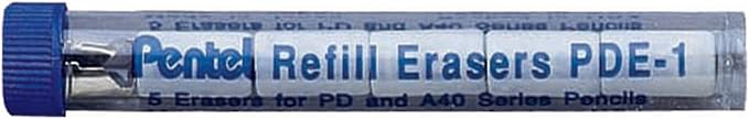 Pentel® Quicker Clicker™ Eraser Refills, Pack Of 15