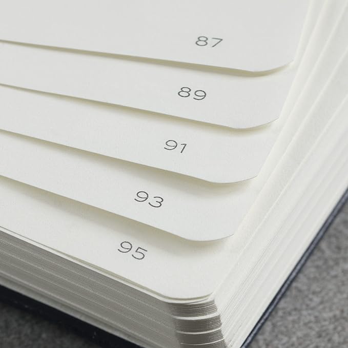 LEUCHTTURM1917 - Notebook Softcover Medium A5-123 Numbered Pages for Writing and Journaling - Thinking Ahead (Ruled Paper, Spice Brown)
