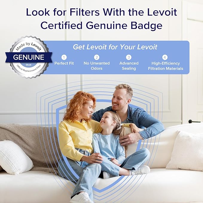 LEVOIT Air Purifiers for Bedroom Home, 3-in-1 Filter Cleaner with Fragrance Sponge for Better Sleep, Filters Smoke, Allergies, Pet Dander, Odor, Dust, Office, Desktop, Portable, Core Mini-P, White
