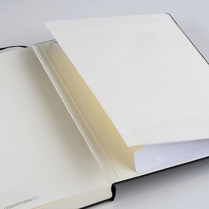 LEUCHTTURM1917 - Notebook Softcover Paperback B6+ - 123 Numbered Pages for Writing and Journaling (Ruled, Stone Blue)