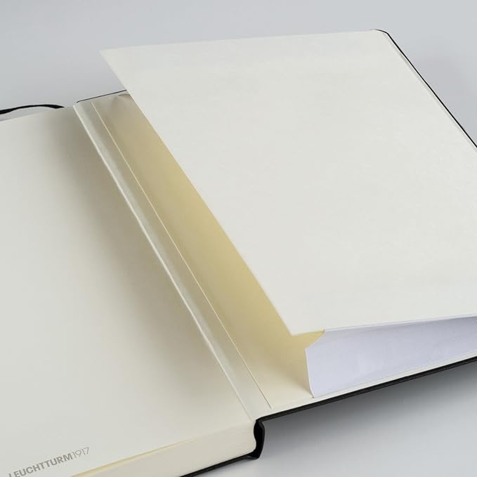LEUCHTTURM1917 - Notebook Softcover Paperback B6+ - 123 Numbered Pages for Writing and Journaling (Dotted, Port Red)