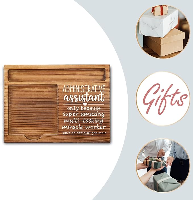 Administrative Assistant Gifts, Administrative Assistant Appreciation Gifts, Thank You Administrative Assistant Gift, Funny Admin Assistant Gifts Office Self-Stick Note Pad Holders GSH2