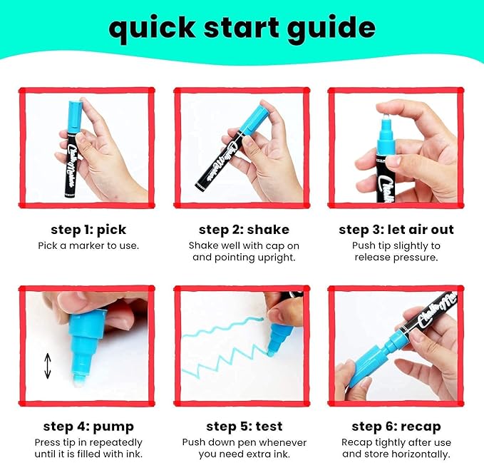 Chalkola 10 Fine Tip Liquid Chalk Markers for Blackboard, Chalkboard Signs, Window, Labels, Bistro, Glass, Car (10 Pack 3mm) - Wet Wipe Erasable Ink Chalkboard Markers, 3mm Reversible Tip Chalk Pens