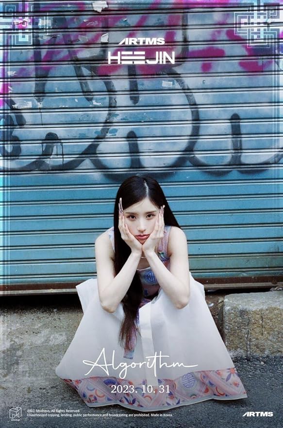 HEEJIN K 1st Mini Album CD+Booklet+Special Class objekt+Sticker+Folded Poster on Pack+Clear photocard+Photo Stand+Tracking Sealed (B Version)