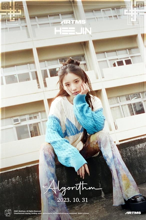 HEEJIN K 1st Mini Album CD+Booklet+Special Class objekt+Sticker+Folded Poster on Pack+Clear photocard+Photo Stand+Tracking Sealed (B Version)