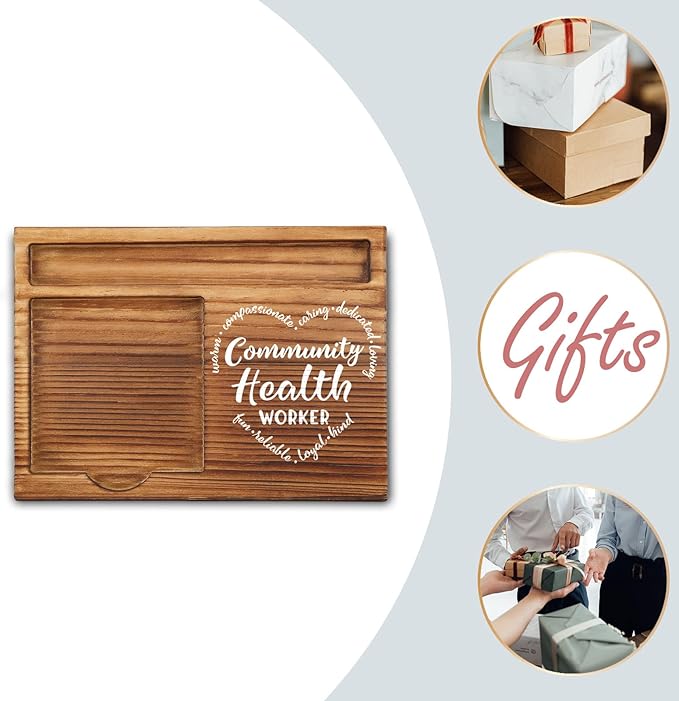 Community Health Worker Gifts, Community Health Worker Appreciation Gifts, Thank You Gifts for Community Health Worker, Health Care Worker Desk Self-Stick Note Pad Holders GSH14