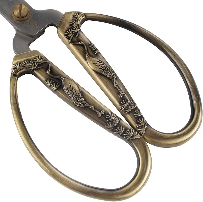 JubileeYarn Classic Chinese Small Embroidery Craft Scissors - Bronze, Copper, Silver - 1 Scissor Each