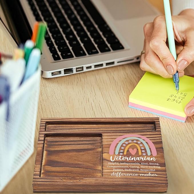 Veterinarian Gift Sticky Note Holder, Appreciation Gifts for Vet Tech Thank You Gift for Veterinary Nurse Graduation, Self-Stick Note Pad Holders for Vet School Animal Clinic Hospital Staff TZP51