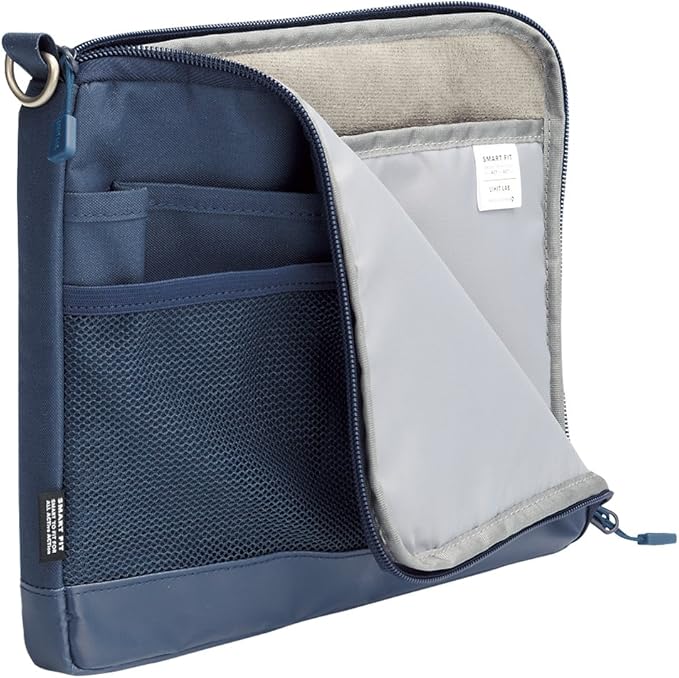 LIHIT LAB Laptop Sleeve, Water & Stain Repellent, Horizontal, 10.2" x 7.9", Black (A7680-24)
