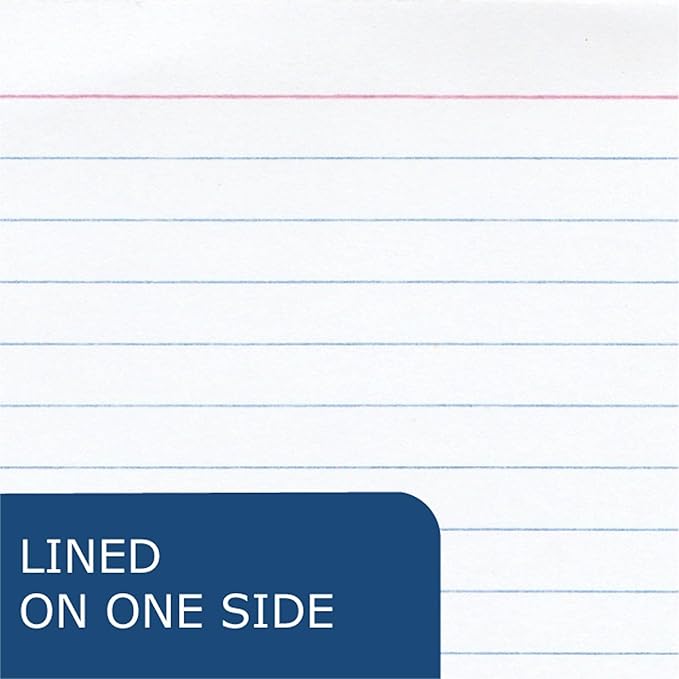 Roaring Spring Mini Index Cards 3"x2.5", 200 Count Per Set, 100# White Single Sided Ruled Paper, In Convent Tray Holder, Blank on Back (Pack of 36)
