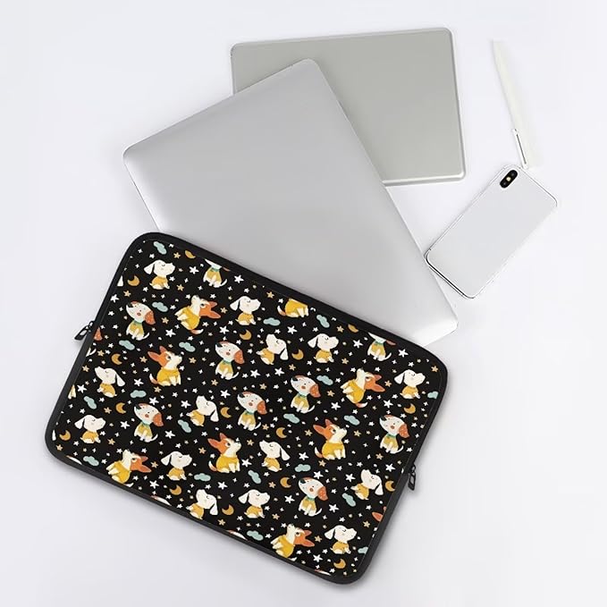 Corgi Dog Printed Computer Bags for Laptops, Water Resistant 13 Inch Laptop Bag Laptop Briefcase Travel Case for Women Men Teens, Compatible with Most Laptops