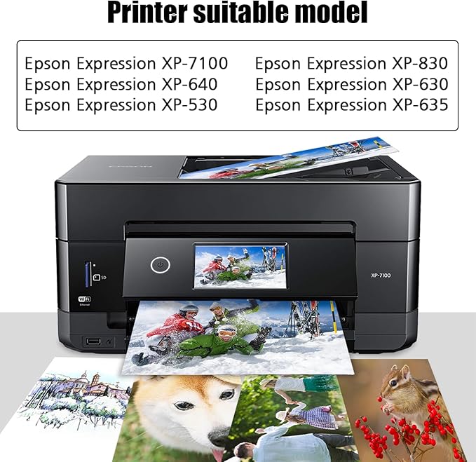 1 Packs 410XL Remanufactured Ink Cartridge Replacement for Epson T410XL 410 XL High Yeild for Expression XP-7100 XP-530 XP-630 XP-635 XP-640 XP-830 Printer(1 Cyan)