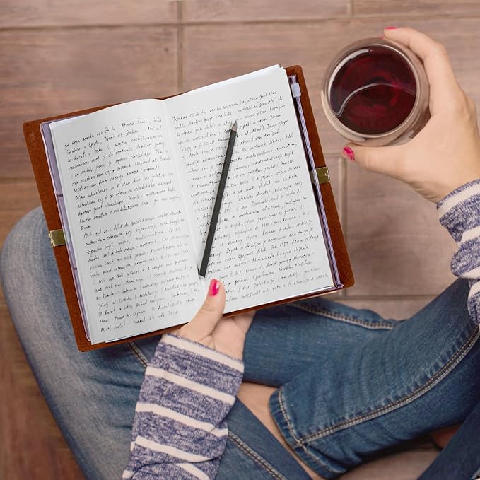 Vetbuosa Letter to Grandpa in Heaven Leather Journal,Memorial Gifts for Loss of Grandpa,Loss of Grandfather Sympathy Gift,Bereavement Gift Idea,In Memory of Loved One Gifts