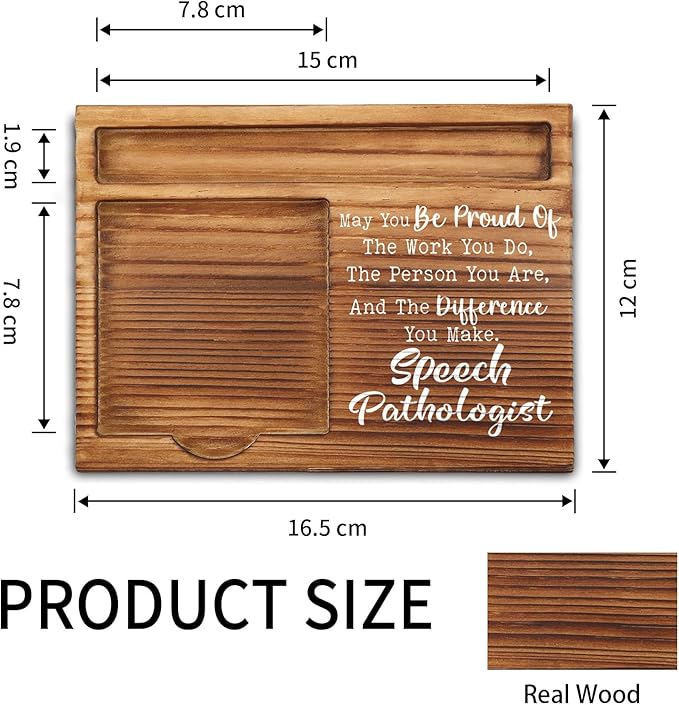 Speech Language Pathologist Appreciation Gifts, Thank You Gifts for Speech Language Pathologist, Speech Pathologist Gifts for Women, Men, SLP Gifts Self-Stick Note Pad Holders ZSS7