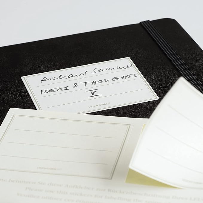LEUCHTTURM1917 - Notebook Softcover Paperback B6+ - 123 Numbered Pages for Writing and Journaling (Plain, Black)