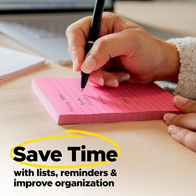 Post-it Notes, 3 in x 3 in., 3 Sticky Notes Pads, 50 Sheets per Pad, Poptimistic Collection, School Supplies and Office Products, The Original Post-it Note