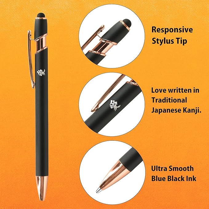 Plus Stationery Kit Gray (Scissors, stapler, tape, liquid glue, cutter, ruler, tape measure, pin for SIM card replacement) TD-001 30-213 With Original Stylus Ballpoint Touch Pen