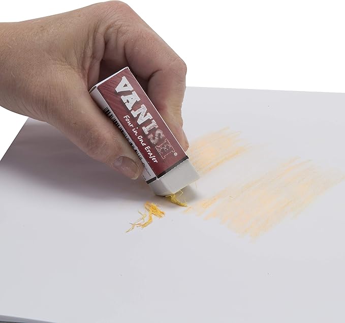 Vanish 4-in-1 Artist Eraser Replaces Gum Rubber Vinyl and Kneaded Erasers - 3 Pack
