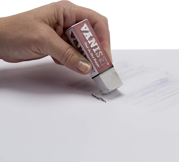 Vanish 4-in-1 Artist Eraser Replaces Gum Rubber Vinyl and Kneaded Erasers - 3 Pack
