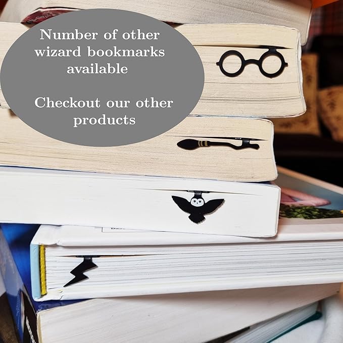Lightning Bolt Bookmark Wizard Bookmark Metal Bookmark Witch Magic Beautiful Bookmark for Girls, Boys, Kids, Book Club Gift for Teacher Gift Gifts Bookish Gifts for Book Lovers (Lightning)