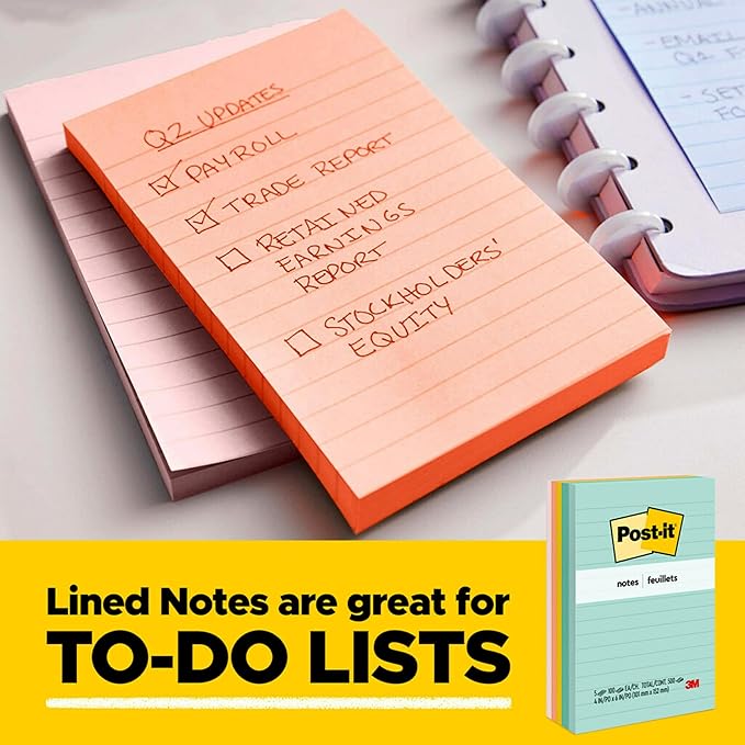 Post-it Notes, 3 in x 3 in., 3 Sticky Notes Pads, 50 Sheets per Pad, Poptimistic Collection, School Supplies and Office Products, The Original Post-it Note
