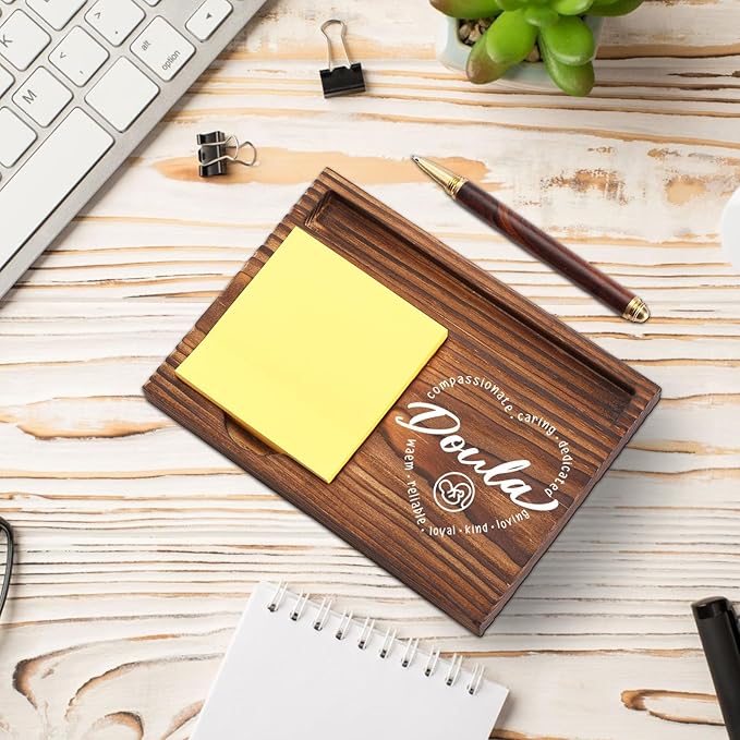 Doula Sticky Note Holder, Thank You Gifts for Pregnancy Support Childbirth Helper, Birth Worker Delivery Doula Appreciation Gifts, Nurse Week Gifts Desk Self-Stick Note Pad Holders TZP40