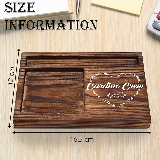 Cardiac Nurse Gifts Sticky Note Holder, Cardiology Cardiac Sonographer Doctor Appreciation Gifts, Cardiac Nurse Thank You Gifts, Cvicu ICU Nurse Week Gifts Desk Self-Stick Note Pad Holders TZP38