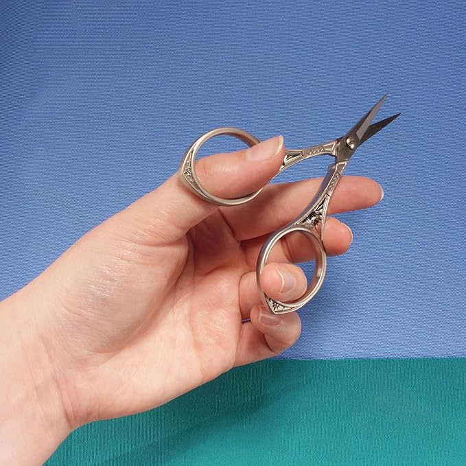 JubileeYarn Sun Motif Embroidery Craft Scissors - Silver - 10 Scissors