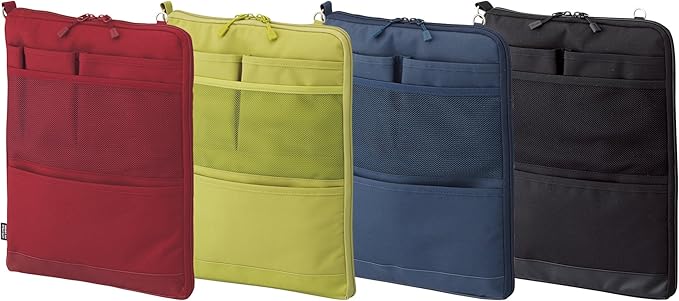 LIHIT LAB Laptop Sleeve, Water & Stain Repellent, Vertical for Backpack, 7.9" x 10.2", Navy (A7682-11)