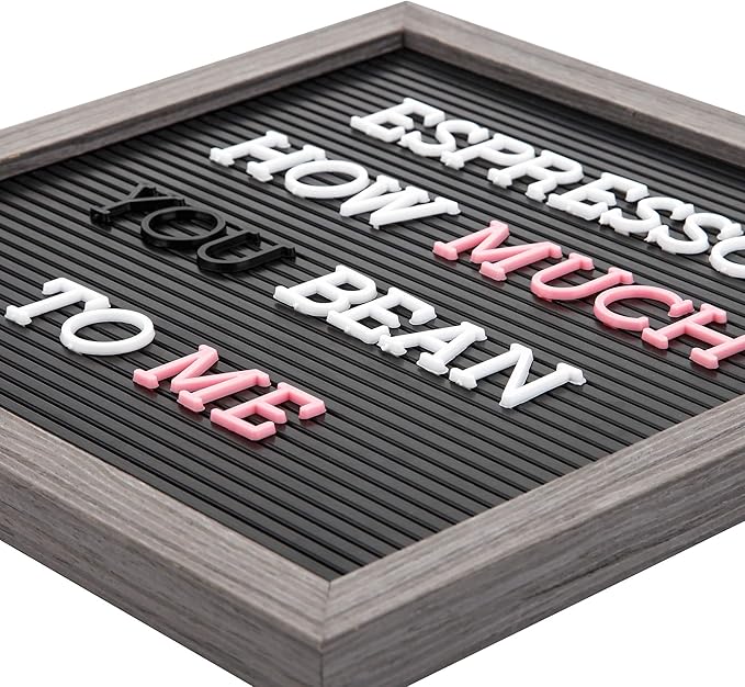 1 Inch Letters for Flet Letter Board,188 Pieces Including Letters, Numbers & Symbols for Changeable Plstic Letter Board by Veskaoty (White)
