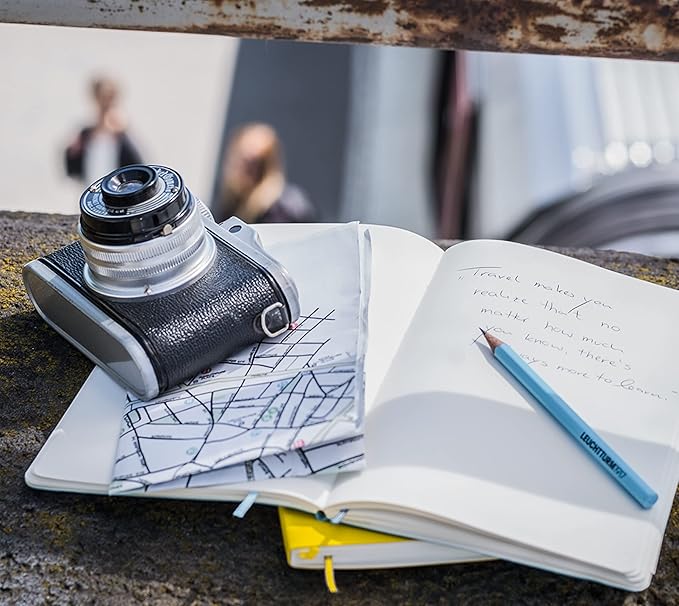 LEUCHTTURM1917 - Notebook Softcover Paperback B6+ - 123 Numbered Pages for Writing and Journaling (Plain, Powder)