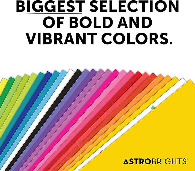 Astrobrights Mega Collection, Colored Cardstock, Neon Pink, 320 Sheets, 65 lb/176 gsm, 8.5" x 11" - MORE SHEETS! (91681)